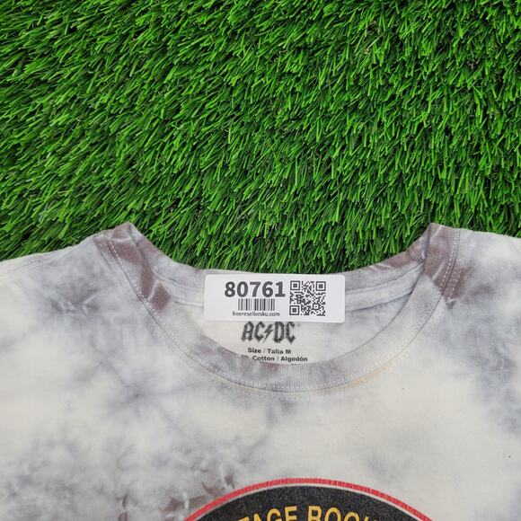 AC/DC 1976 High Voltage Fitted T-Shirt Womens XS/S Y2K Grunge Baby Tee - Picture 2 of 12